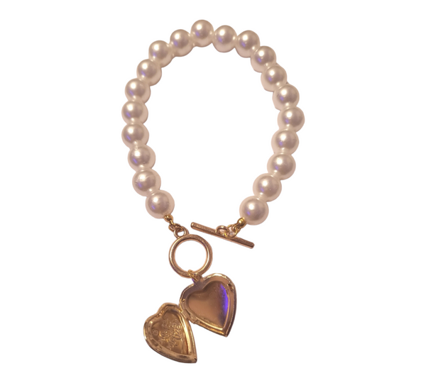 Open Heart Pearl Necklace/Bracelet