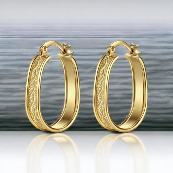 14K Gold Filled Hoop Earring.