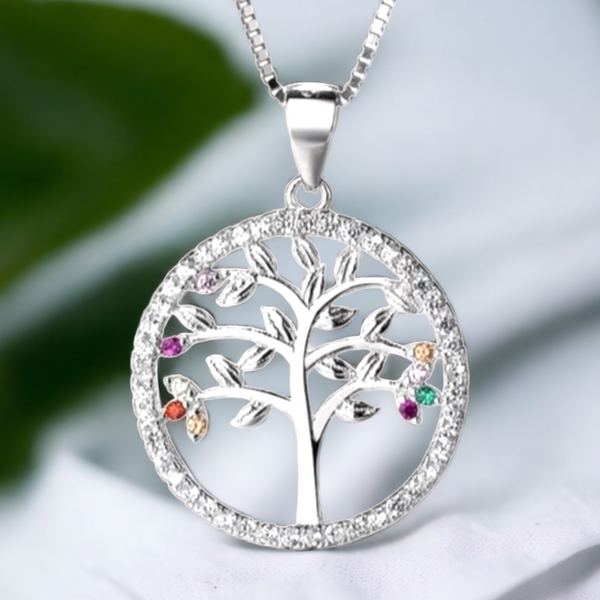 Semi-Precious Tree of Life Necklace