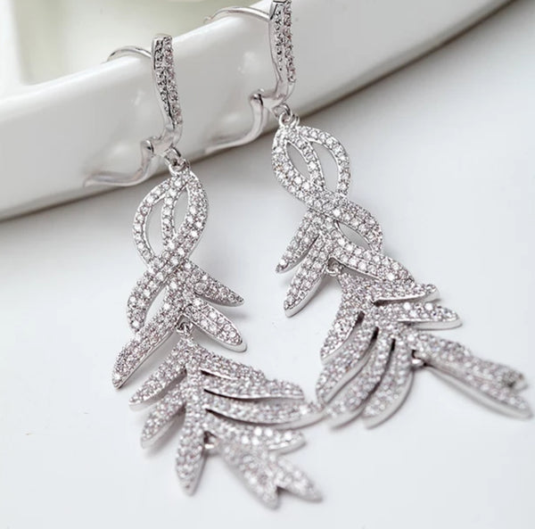 Crystal Long Statement Earring