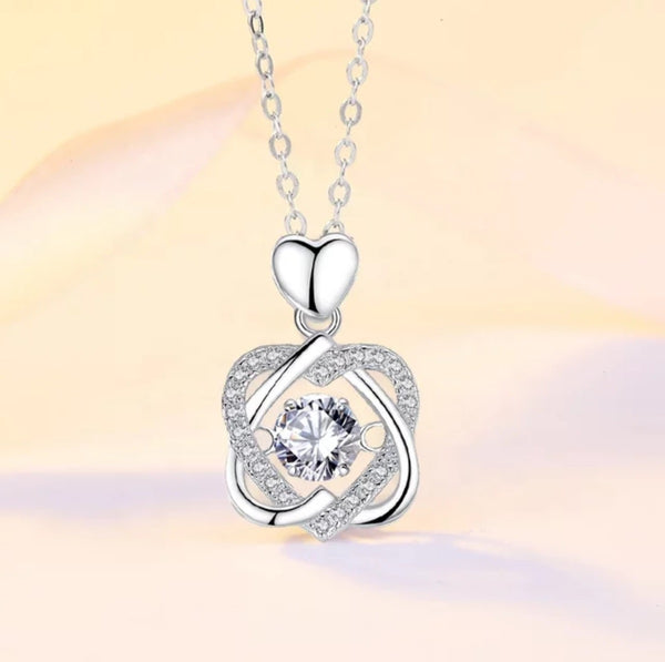 Floating Heart  Necklace