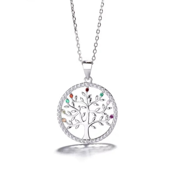 Semi-Precious Tree of Life Necklace