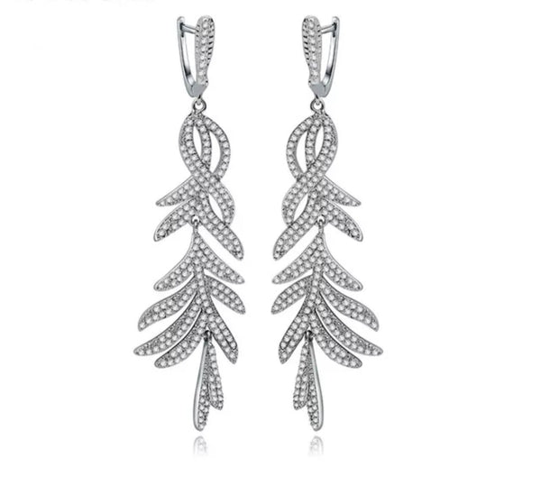 Crystal Long Statement Earring