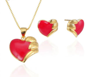 Classic Red Heart Necklace