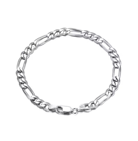 Unisex Figaro Chain Bracelet