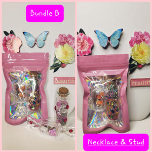 Rose Jewelry Bundle Necklace Set