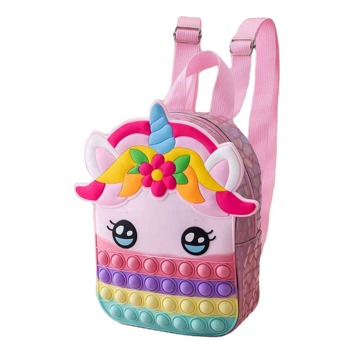 Unicorn Fidget Pop-It Backpack.