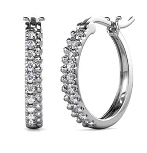 Open Pave Crystals Hoop